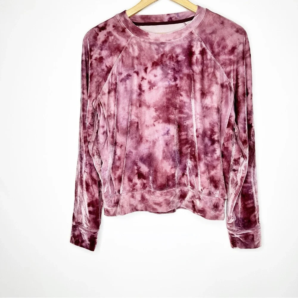 Lululemon Velour Crew Interstellar Cassis Multi Top Size Large - Picture 3 of 5